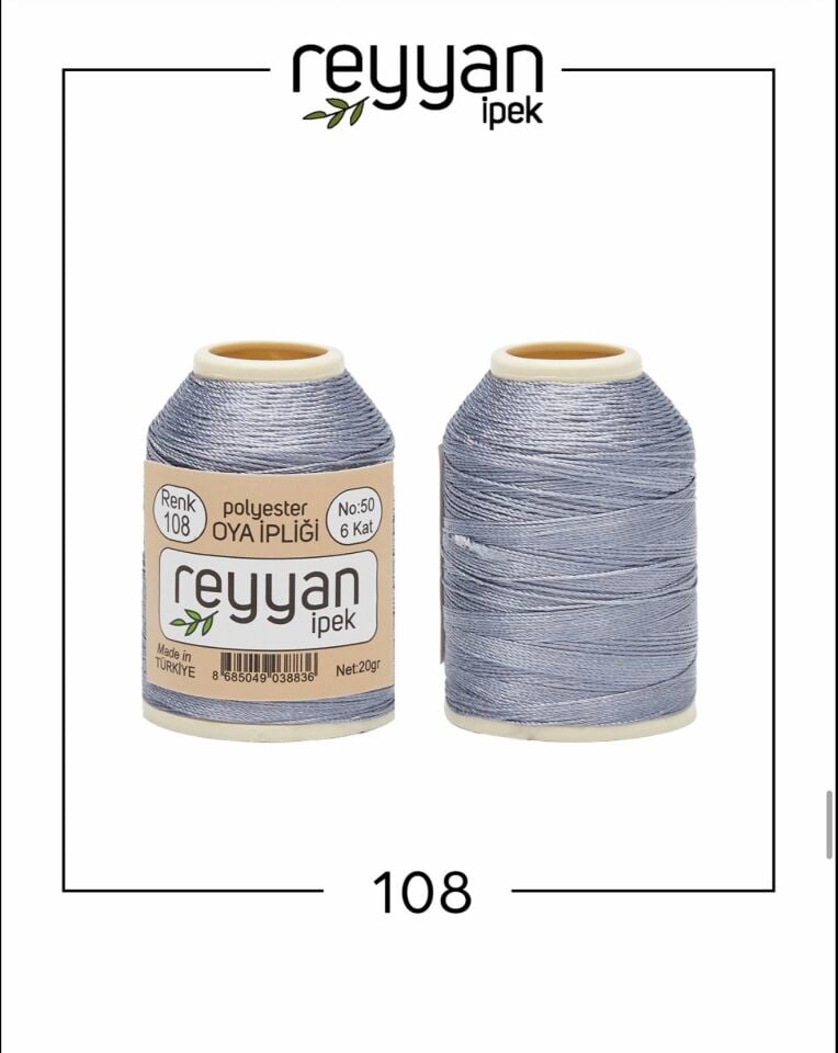 Reyyan 20Gr Polyester Oya İpi No:108