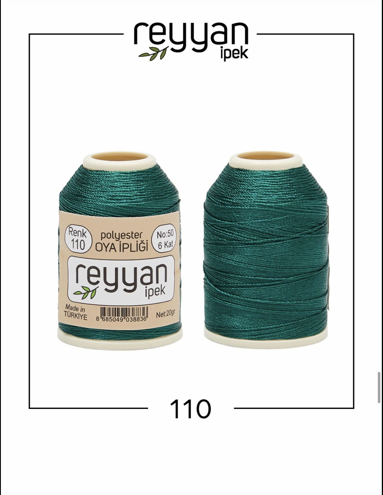 Reyyan 20Gr Polyester Oya İpi No:110