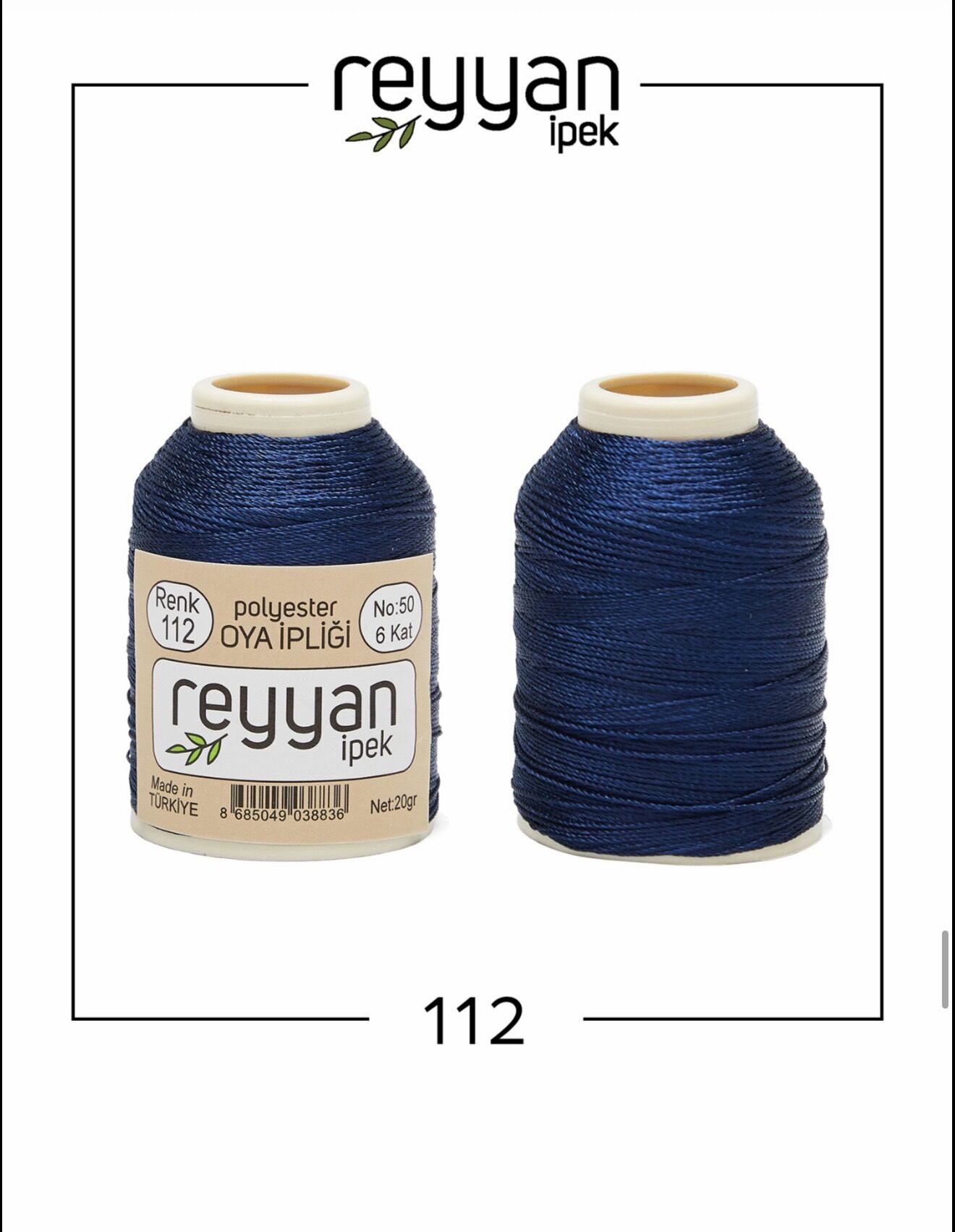 Reyyan 20Gr Polyester Oya İpi No:112