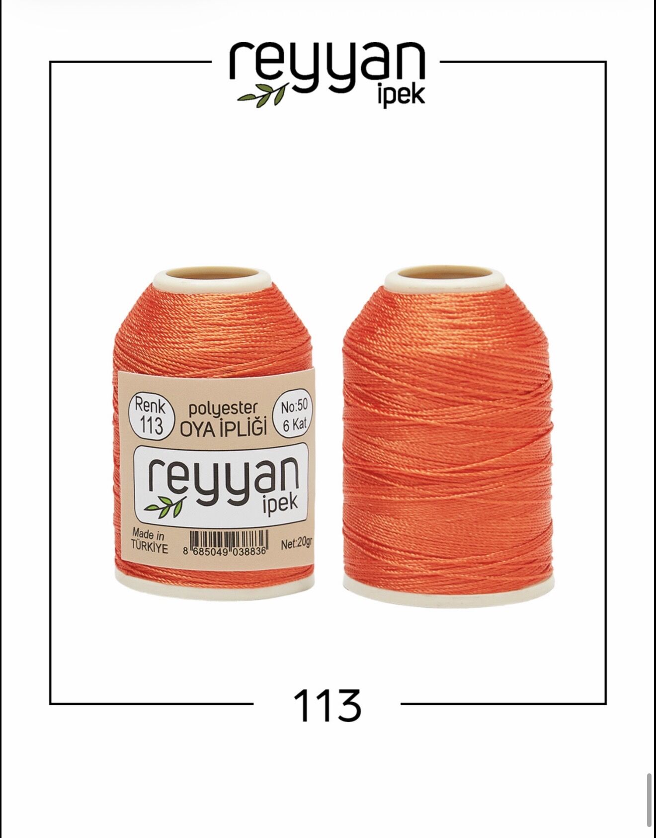 Reyyan 20Gr Polyester Oya İpi No:113