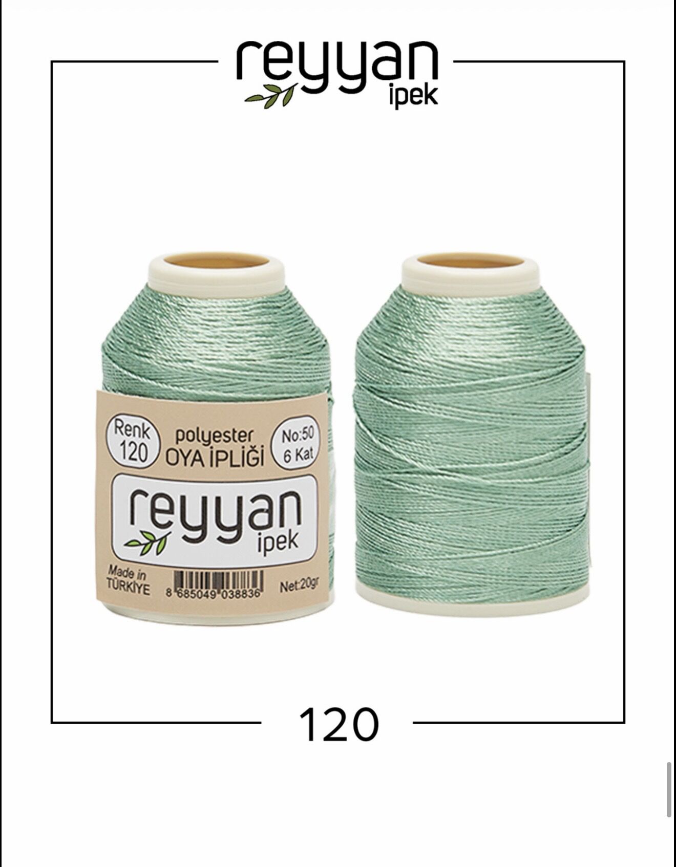 Reyyan 20Gr Polyester Oya İpi No:120
