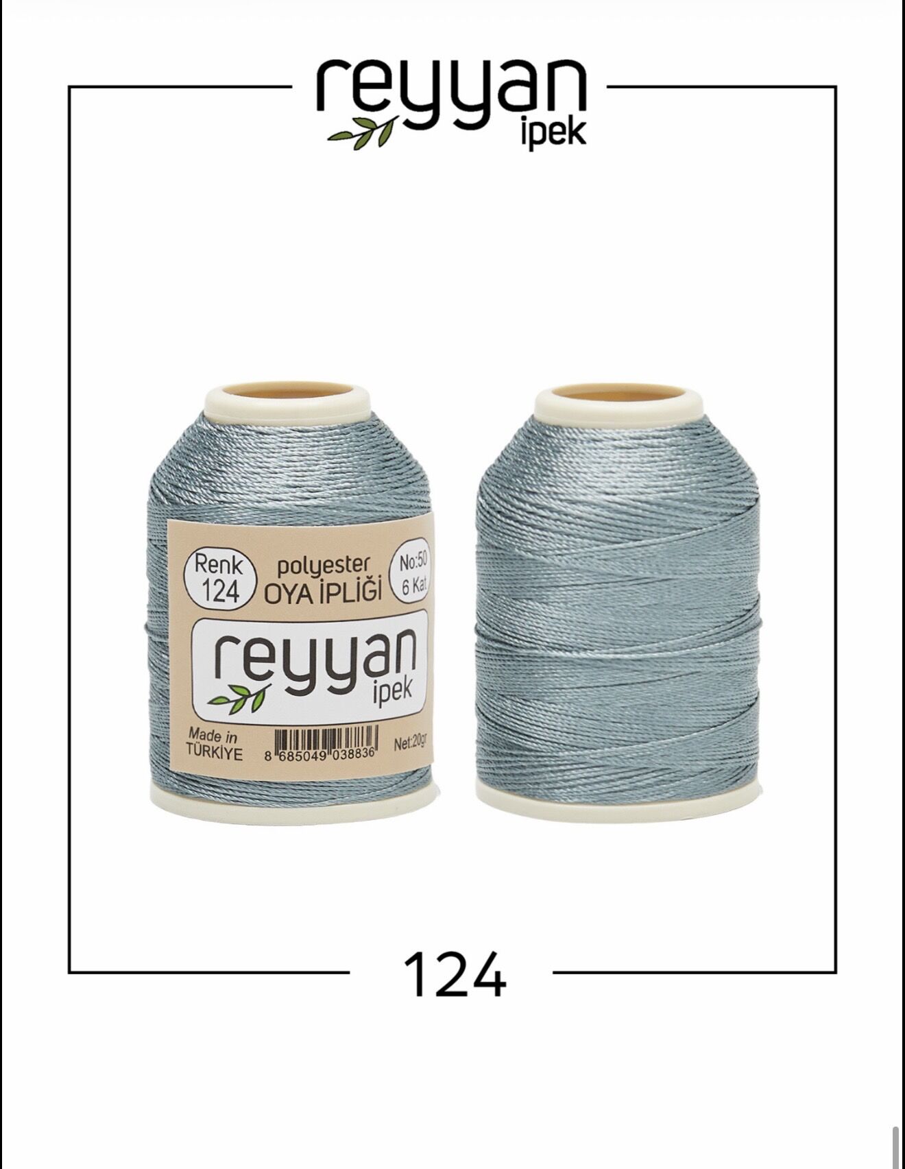 Reyyan 20Gr Polyester Oya İpi No:124