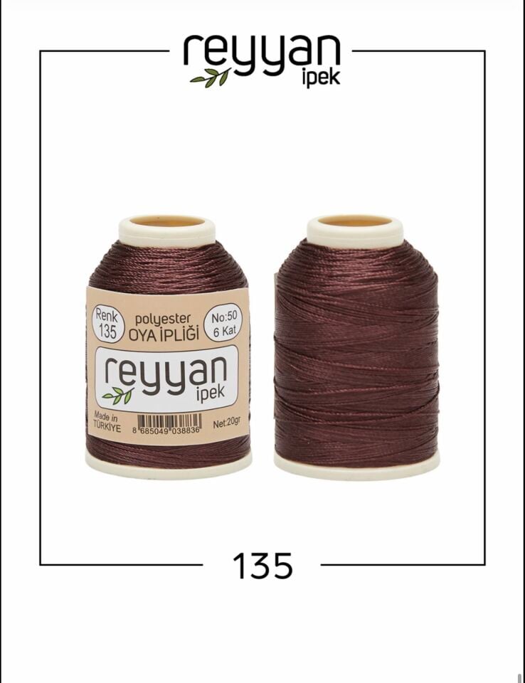Reyyan 20Gr Polyester Oya İpi No:135