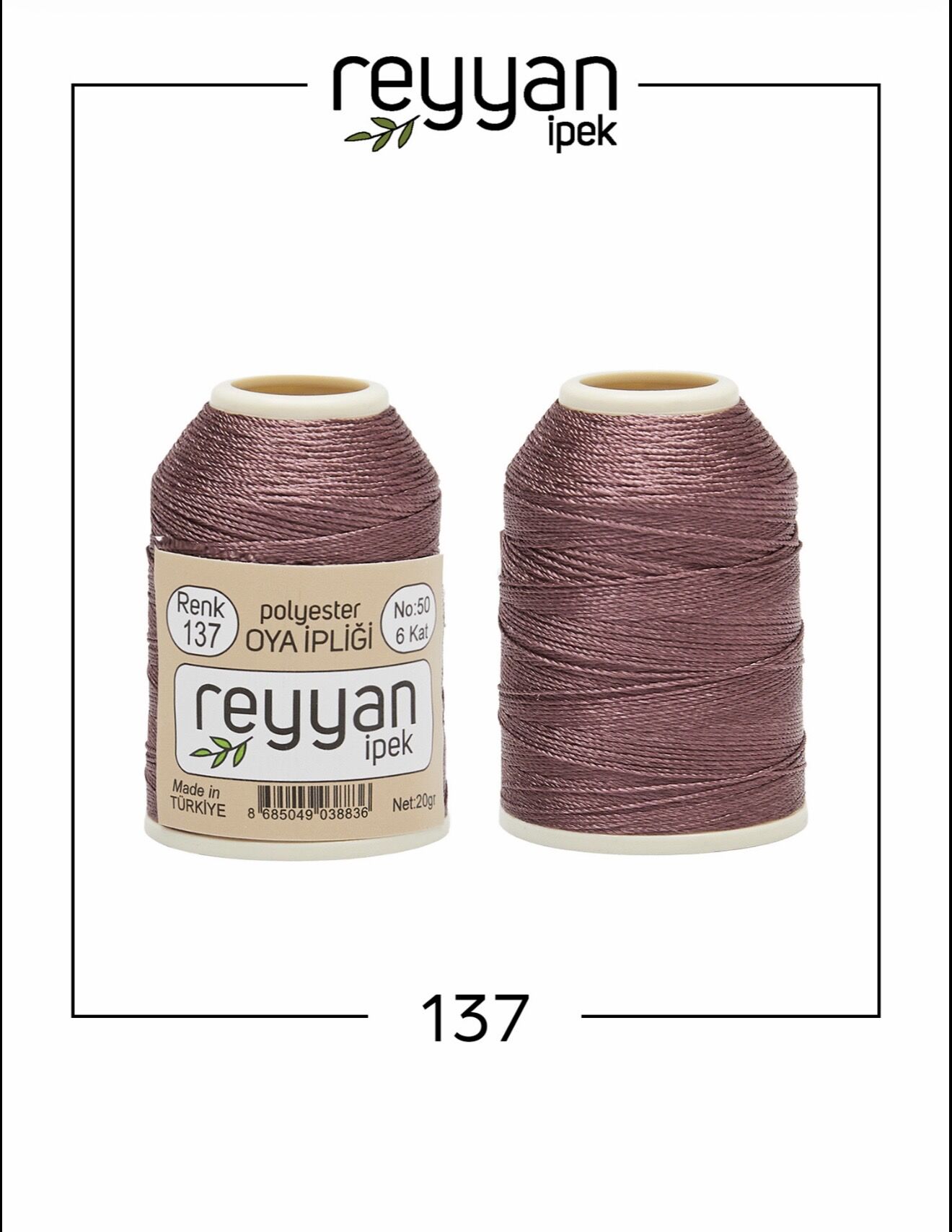 Reyyan 20Gr Polyester Oya İpi No:137