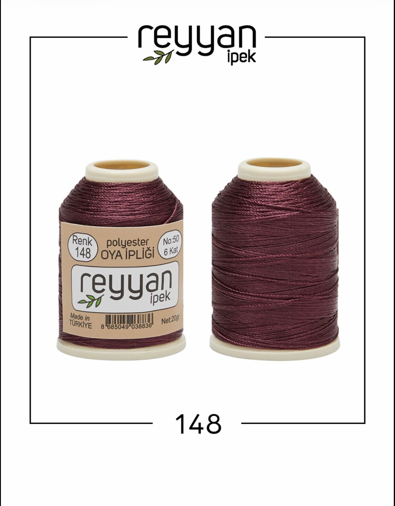 Reyyan 20Gr Polyester Oya İpi No:148