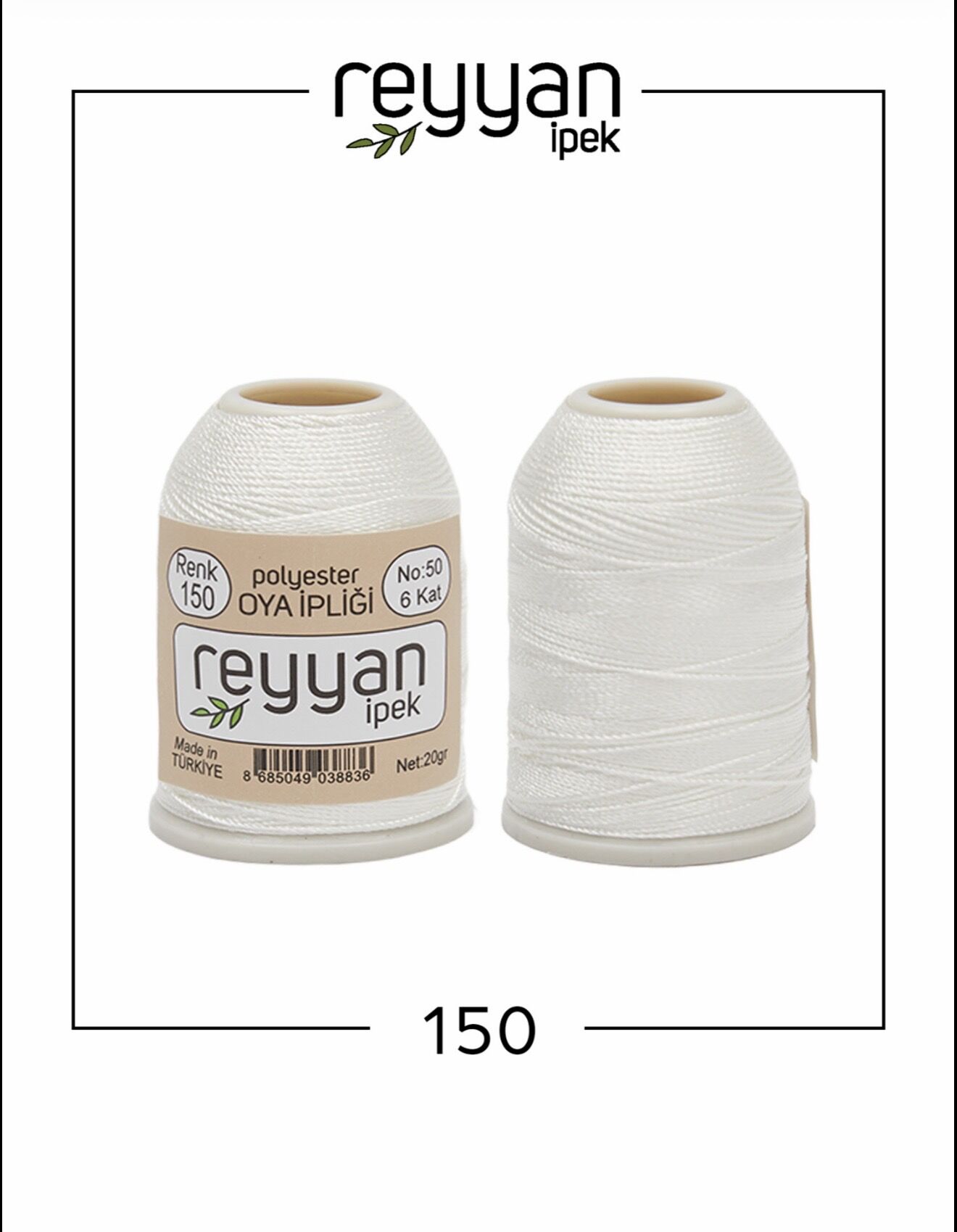 Reyyan 20Gr Polyester Oya İpi No:150