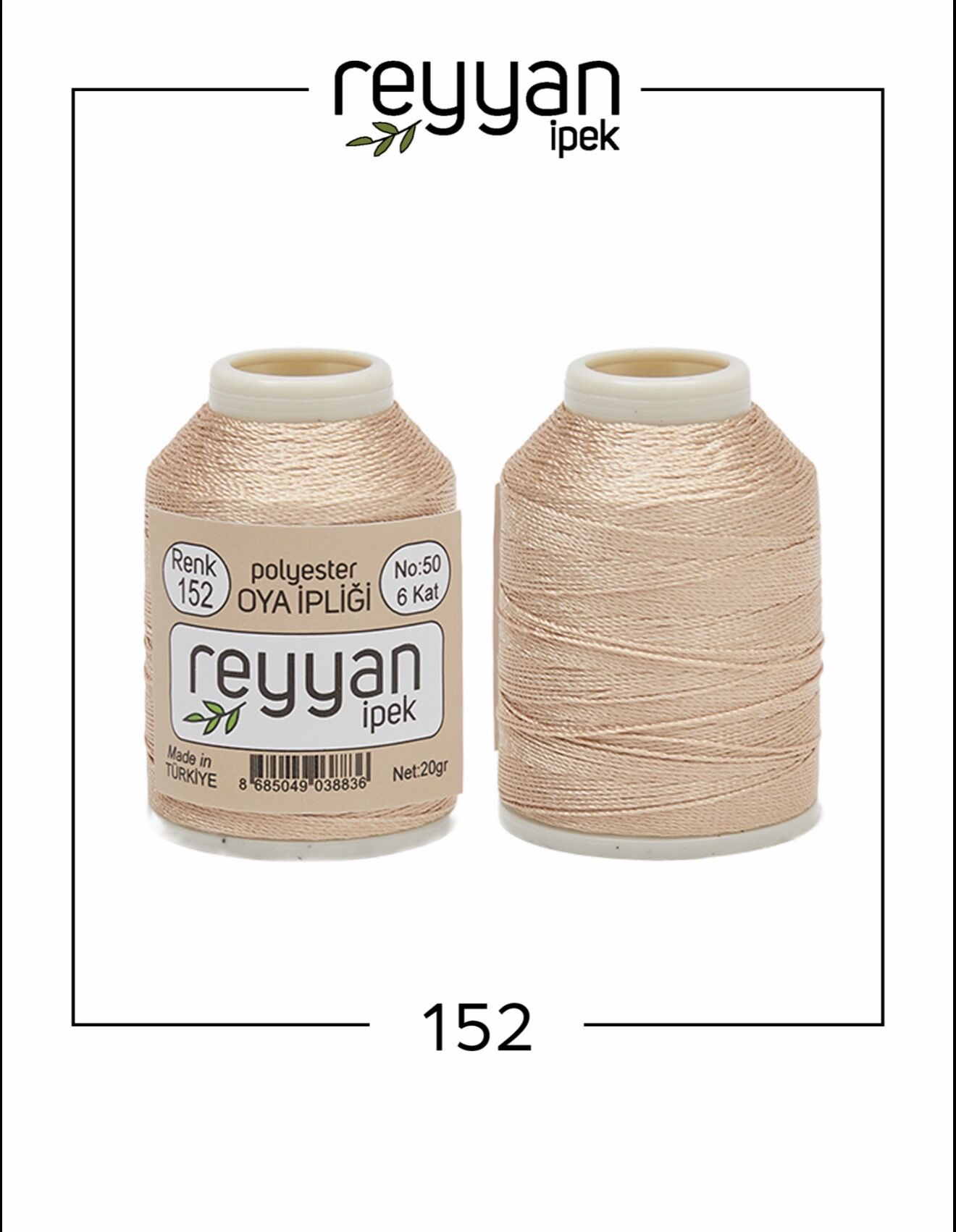 Reyyan 20Gr Polyester Oya İpi No:152