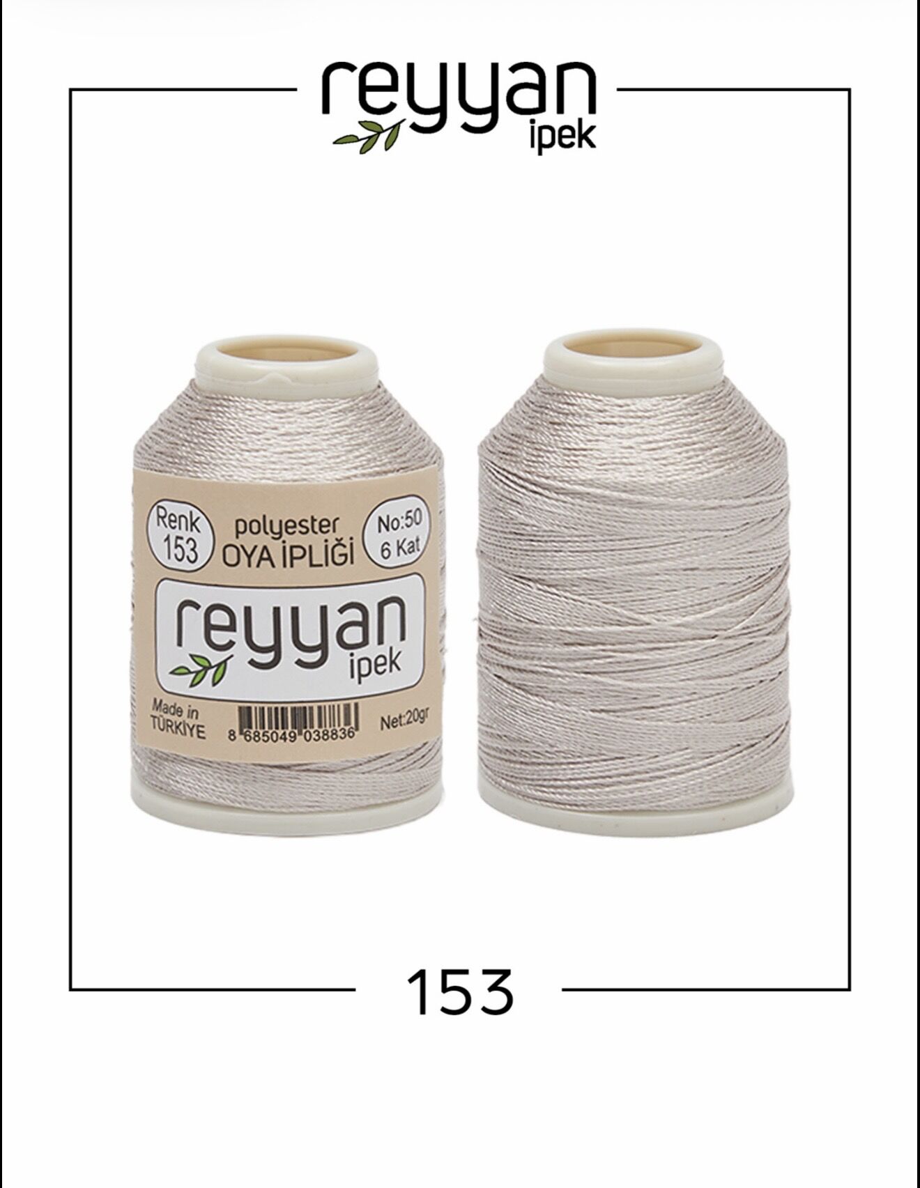 Reyyan 20Gr Polyester Oya İpi No:153