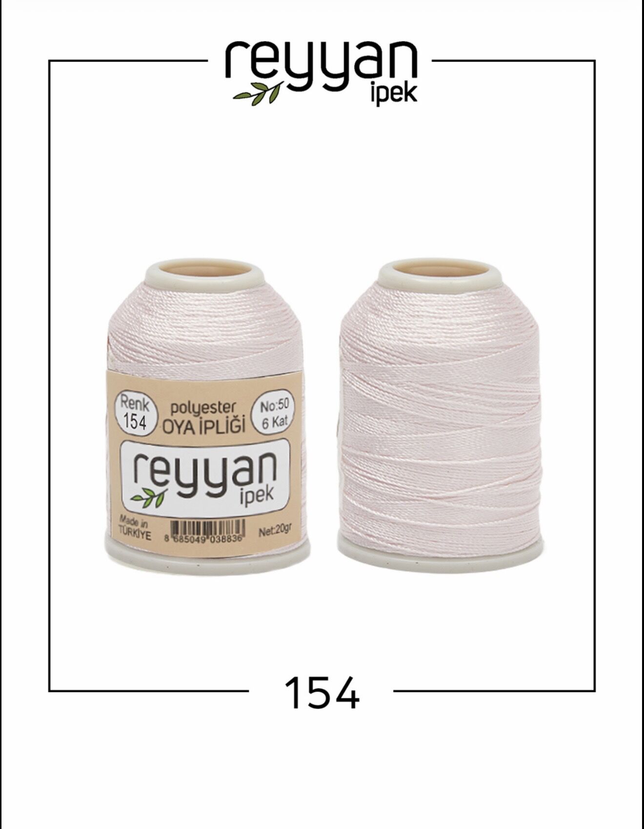 Reyyan 20Gr Polyester Oya İpi No:154