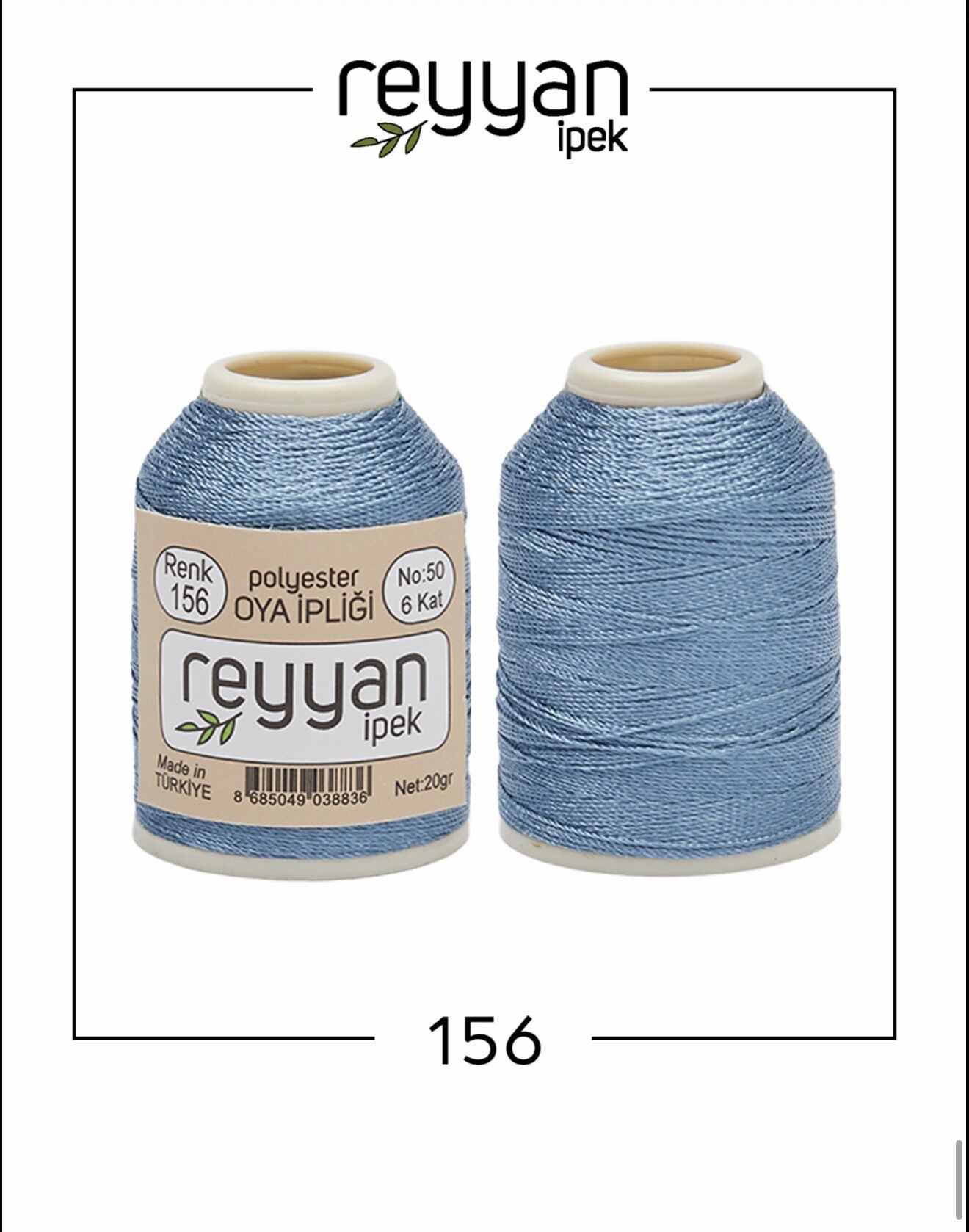 Reyyan 20Gr Polyester Oya İpi No:156