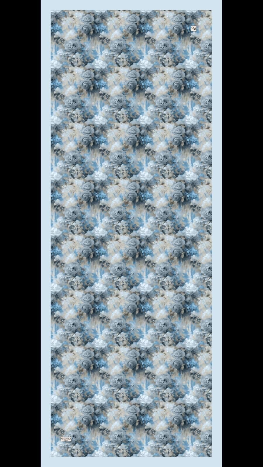 Karlea Scarf Organik Şal Mavi Serisi