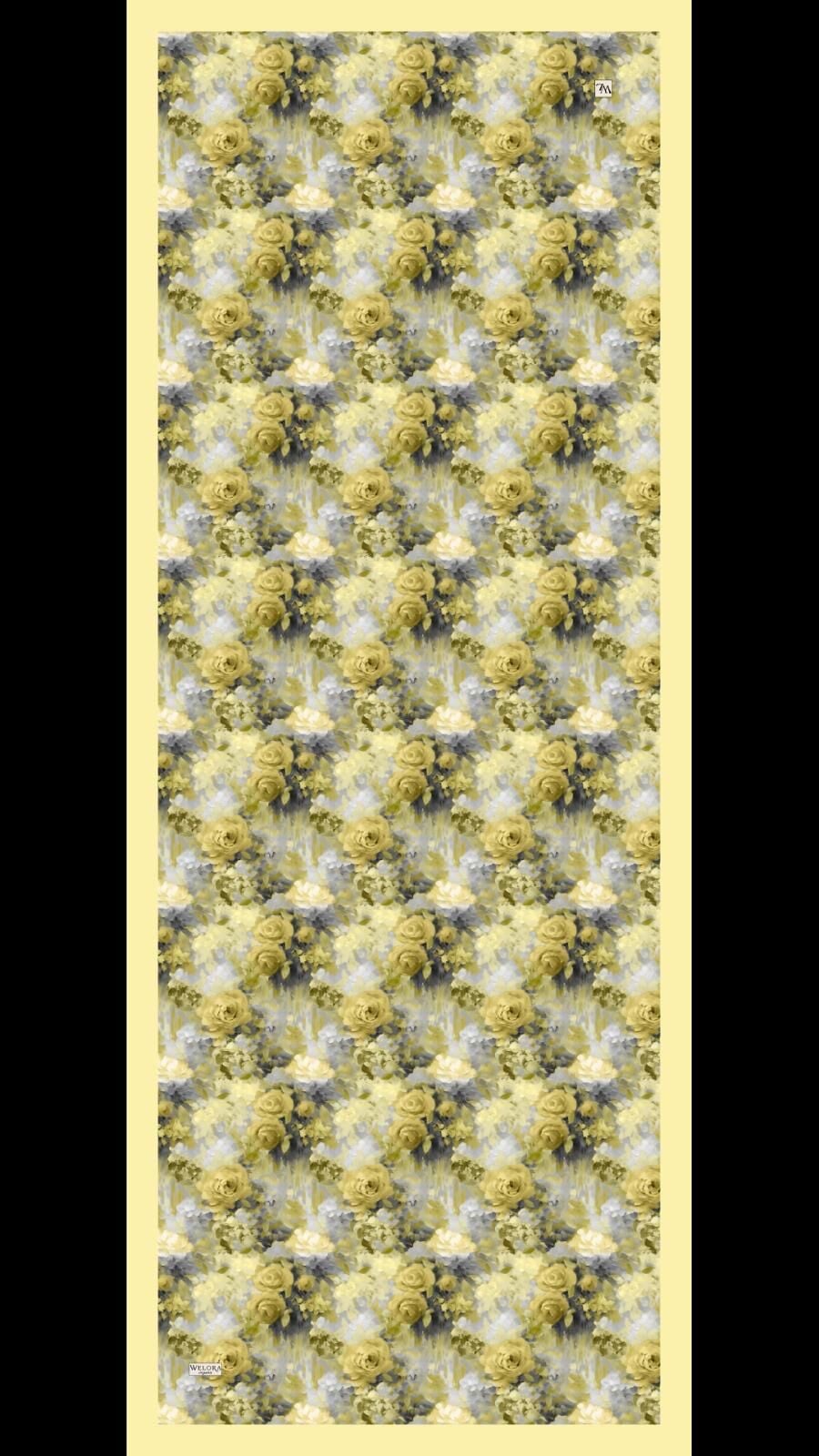 Karlea Scarf Organik Şal Sarı Serisi
