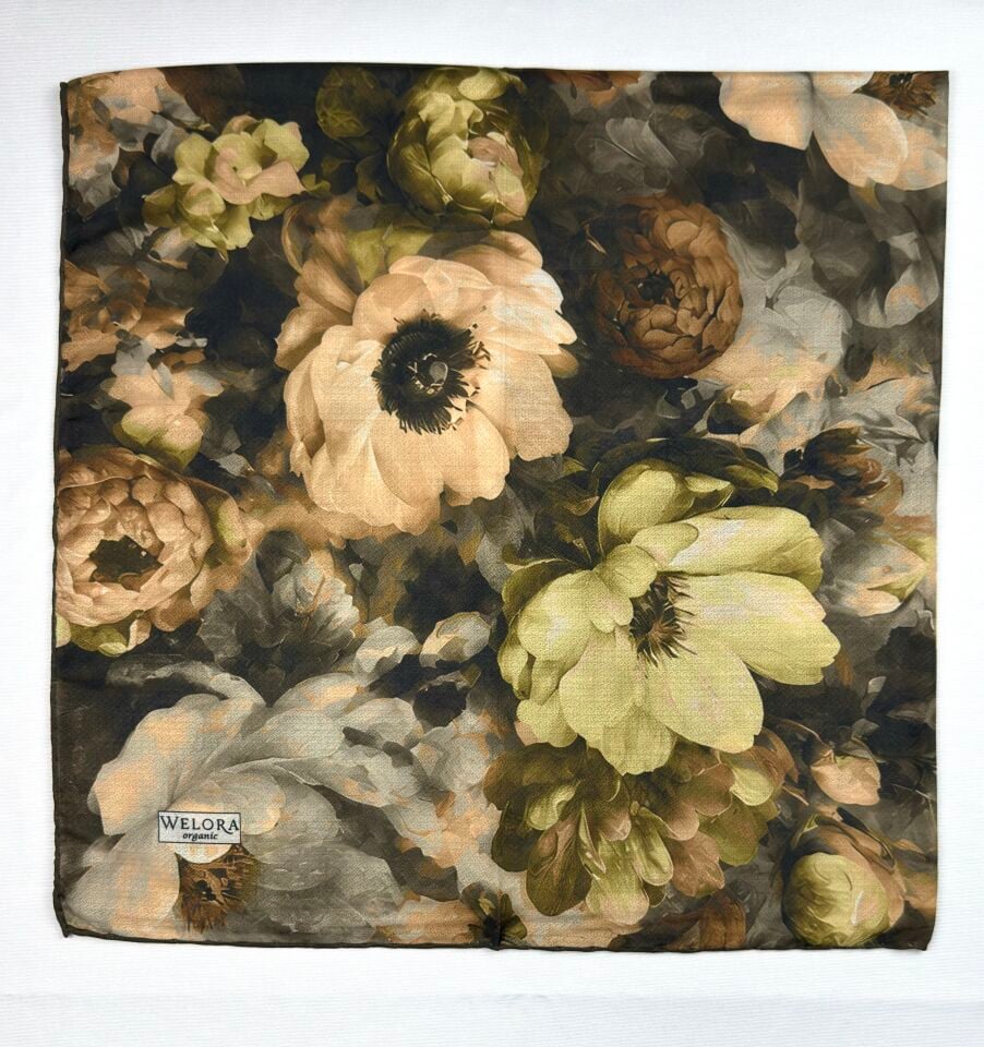 Karlea Scarf Organik Eşarp - Velvet Bloom