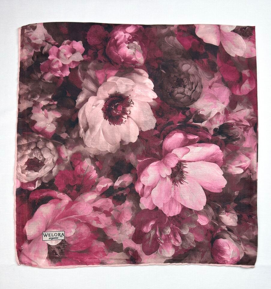 Karlea Scarf Organik Eşarp - Velvet Bloom