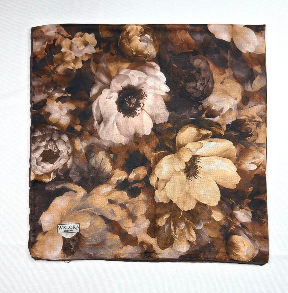 Karlea Scarf Organik Eşarp - Velvet Bloom