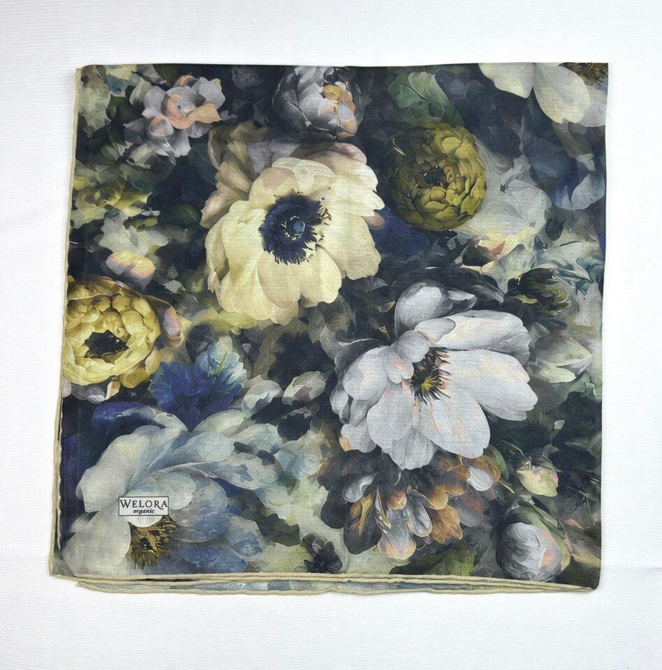 Karlea Scarf Organik Eşarp - Velvet Bloom