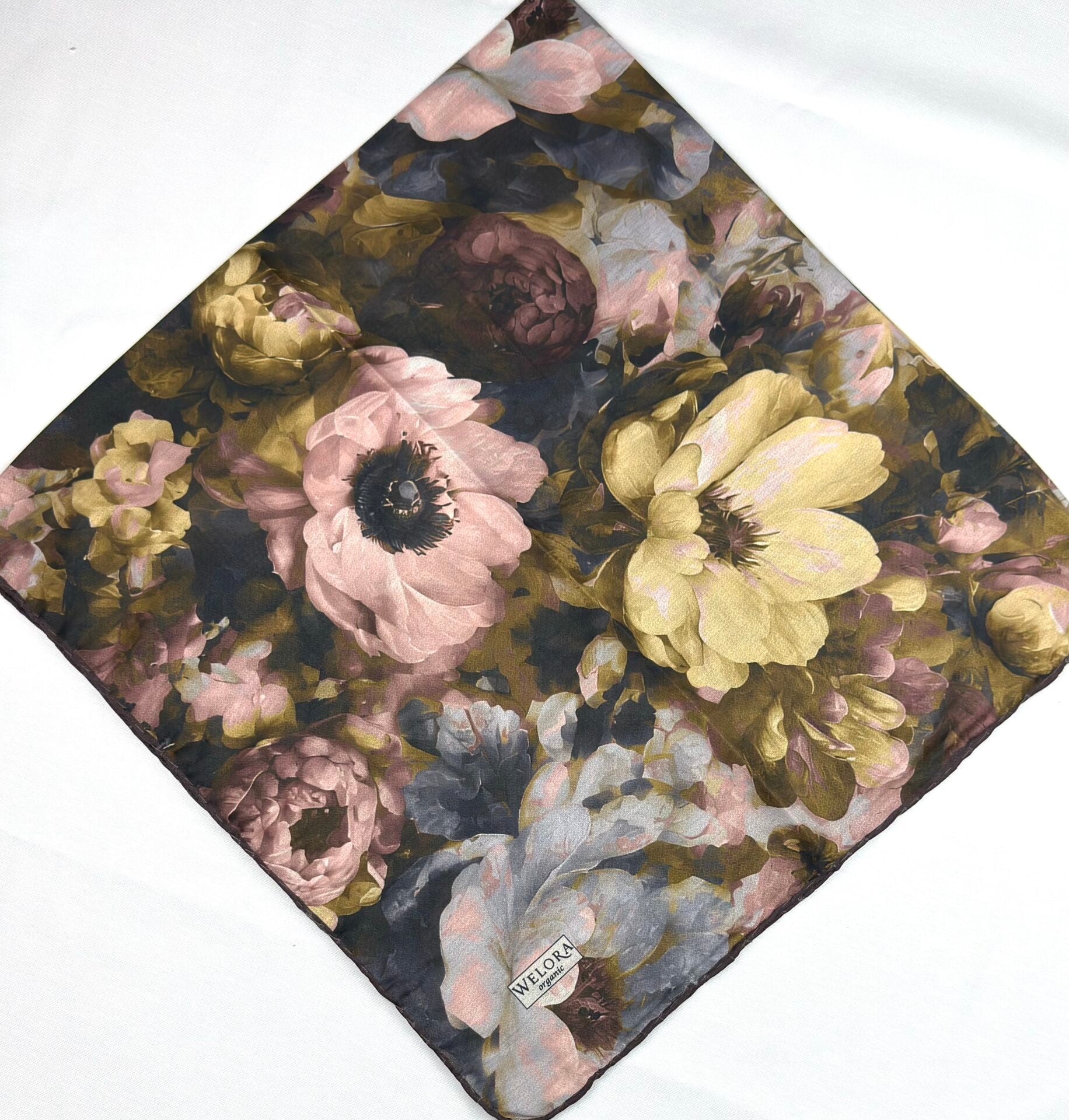 Karlea Scarf Organik Eşarp - Velvet Bloom